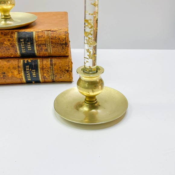 Vintage Set of tapper Candle Holders Brass Very Heavy! - Picture 2 of 6